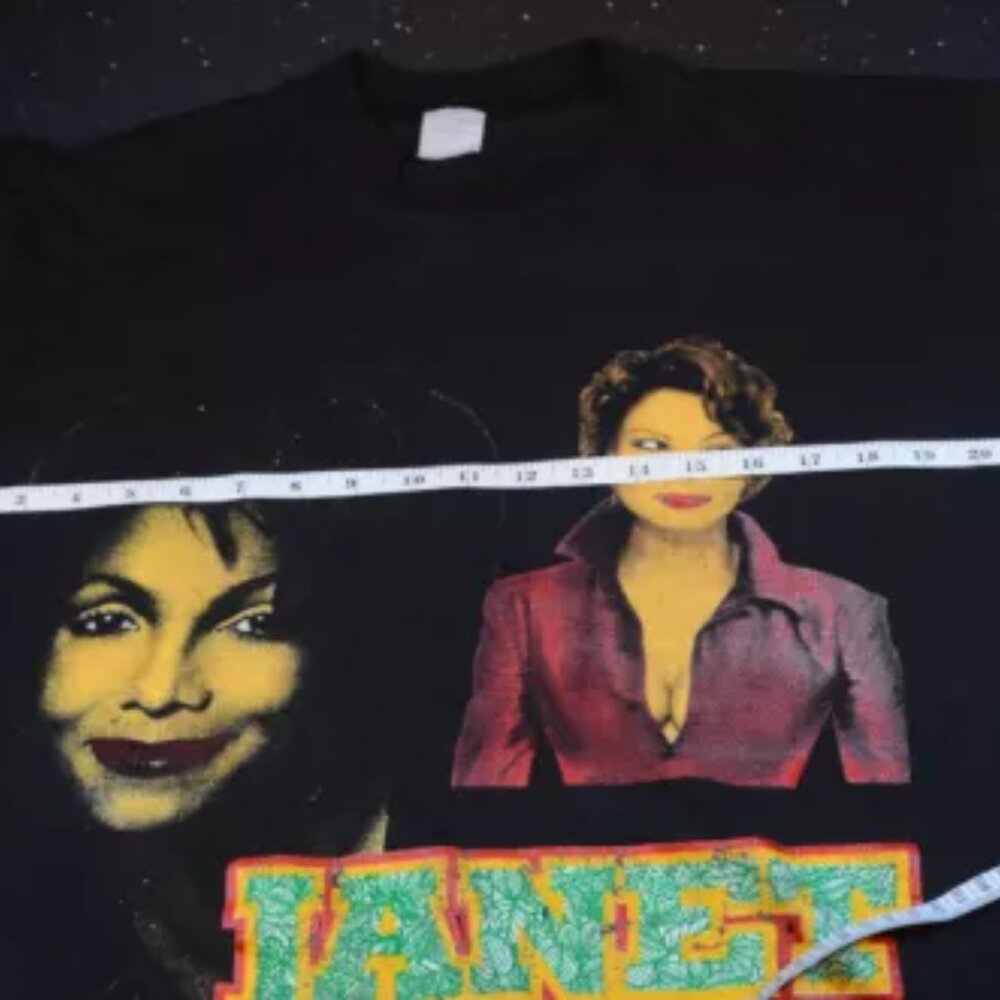 Vintage 1990s Janet Jackson Poetic Justice Bootleg Rare Rap Tee Men's Size XL - Picture 10 of 10